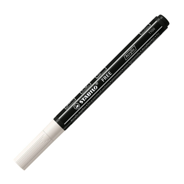 STABILO FREE acrylic T100 - blanc
