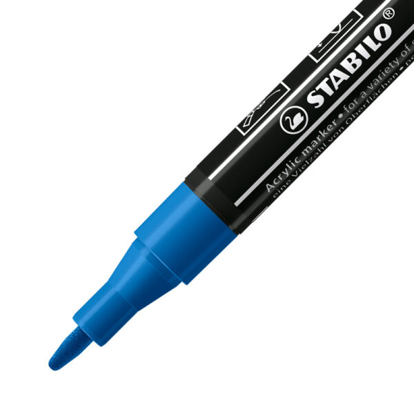 STABILO FREE acrylic T100 - bleu foncé - Carton de 5 pièces – Image 2