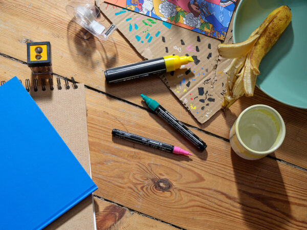 STABILO FREE acrylic T100 - bleu foncé - Carton de 5 pièces – Image 5