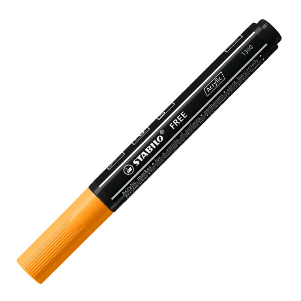 STABILO FREE acrylic T300 - orange - Carton de 5 pièces