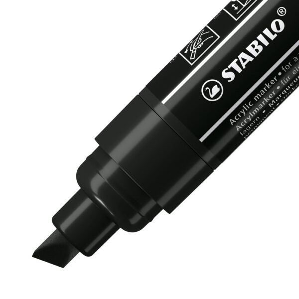 STABILO FREE acrylic T800C - noir - Carton de 5 pièces – Image 2