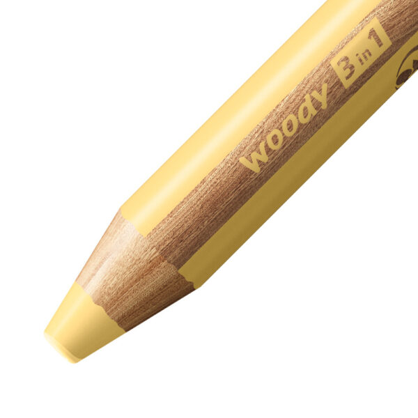 STABILO woody 3 in 1 - jaune pastel - Carton de 5 pièces – Image 2