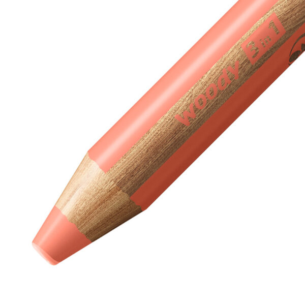 STABILO woody 3 in 1 - rouge pastel - Carton de 5 pièces – Image 2