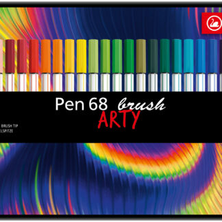 Boîte métal x 30 STABILO Pen 68 brush ARTY