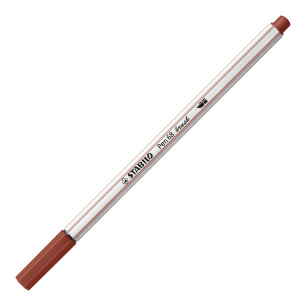 STABILO Pen 68 brush - marron chocolat