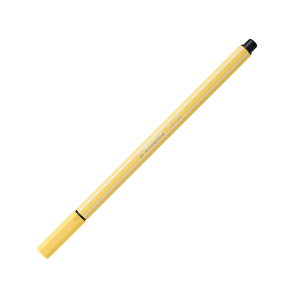 STABILO Pen 68 - jaune clair - Carton de 10 pièces