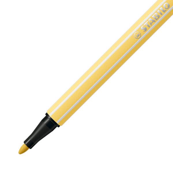 STABILO Pen 68 - jaune clair - Carton de 10 pièces – Image 2