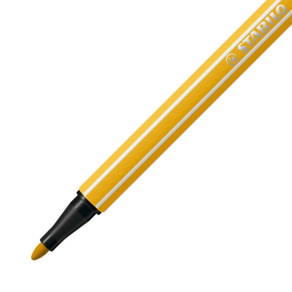 STABILO Pen 68 - jaune curry - Carton de 10 pièces – Image 2