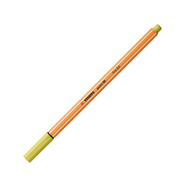 STABILO point 88 - jaune moutarde - Carton de 10 pièces