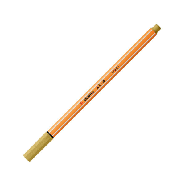 STABILO point 88 - vert kaki - Carton de 10 pièces