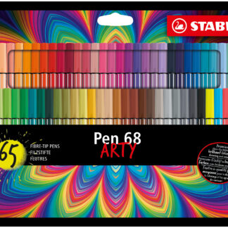 Etui carton x 65 STABILO Pen 68 ARTY - Carton de 5 pièces