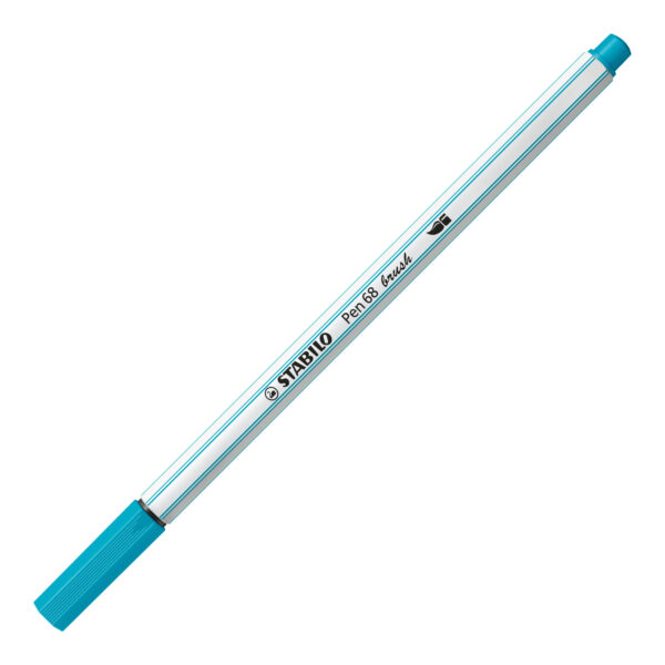 STABILO Pen 68 brush - bleu turquoise