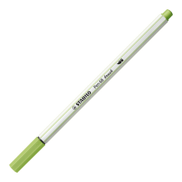 STABILO Pen 68 brush - vert pistache - Carton de 10 pièces
