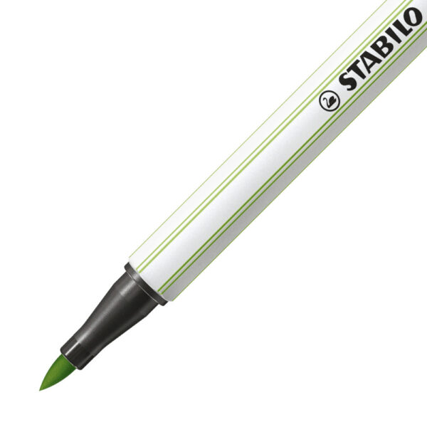 STABILO Pen 68 brush - vert pistache - Carton de 10 pièces – Image 2