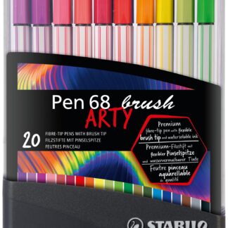 ColorParade x 20 STABILO Pen 68 brush ARTY - Carton de 5 pièces