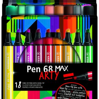 Etui carton x 18 STABILO Pen 68 MAX ARTY - Carton de 6 pièces