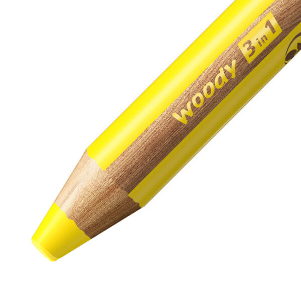 Set x 15 STABILO woody 3 in 1 + 1 taille-crayon avec réservoir + 1 plateau de rangement – Image 3