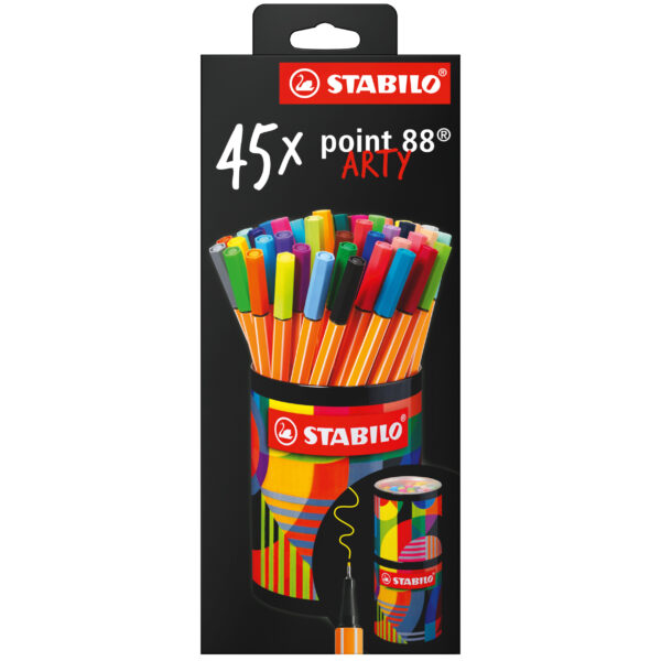 Boîte métal ronde x 45 STABILO point 88 ARTY – Image 3