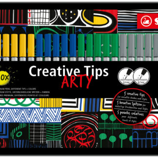 Boîte métal x 30 STABILO Creative Tips - coloris classiques