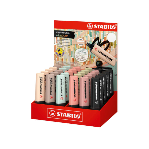 Présentoir x 30 STABILO BOSS ORIGINAL Nature - Carton de 1 pièces