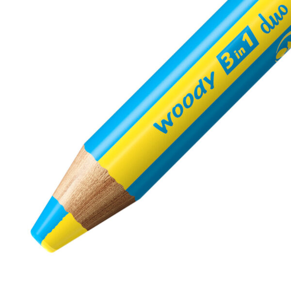 STABILO woody 3 in 1 duo - jaune-bleu ciel – Image 2
