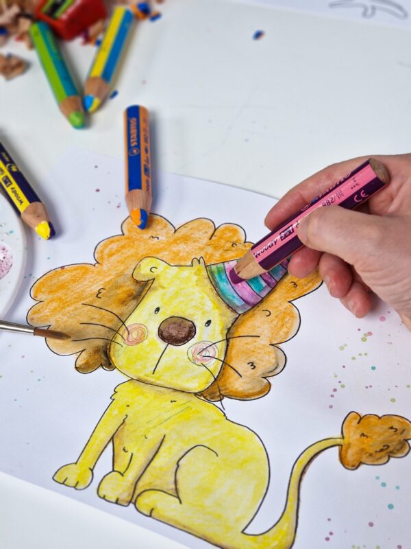 STABILO woody 3 in 1 duo - jaune-bleu ciel – Image 3