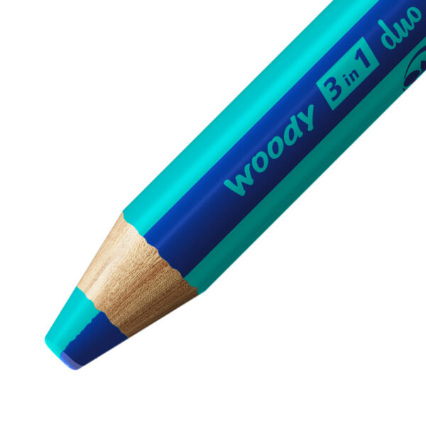 STABILO woody 3 in 1 duo - bleu foncé-turquoise – Image 2