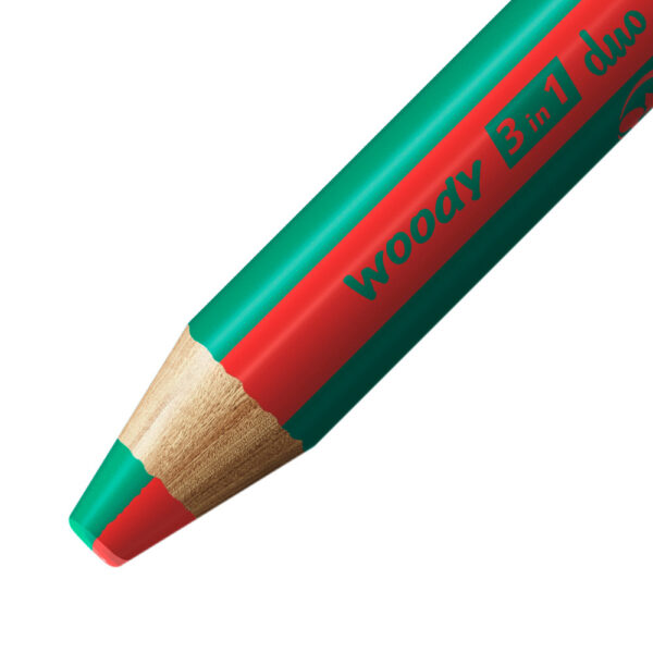 STABILO woody 3 in 1 duo - rouge-vert foncé – Image 2