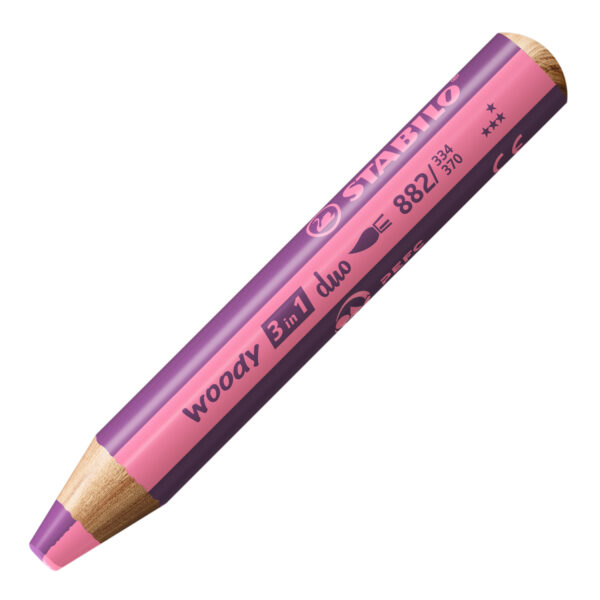STABILO woody 3 in 1 duo - rose-lilas
