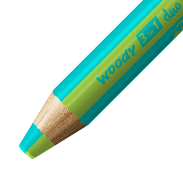 STABILO woody 3 in 1 duo - turquoise-vert clair – Image 2