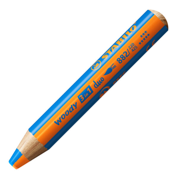 STABILO woody 3 in 1 duo - orange-bleu