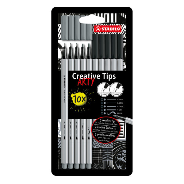 Etui carton x 10 STABILO Creative Tips
