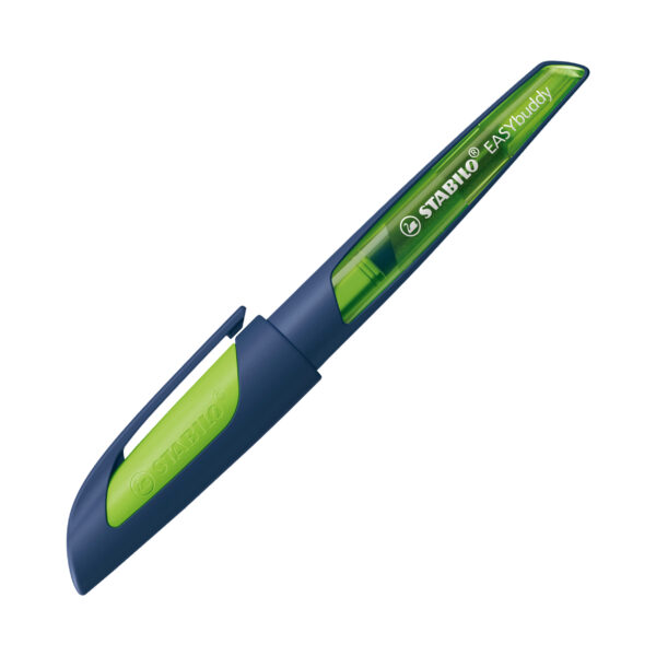 STABILO EASYbuddy Twilight Sky Plume M pour tous - bleu nuit/citron vert