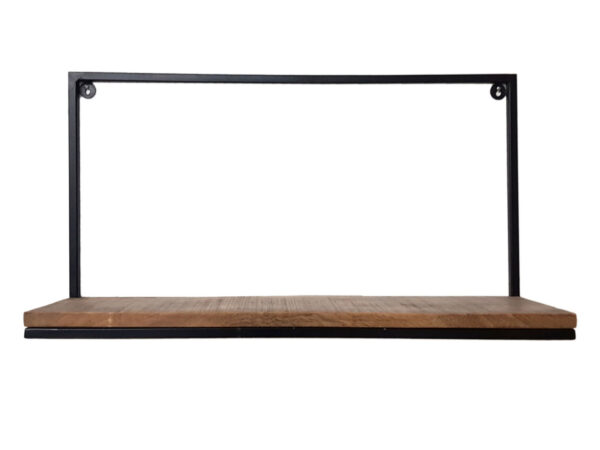 Étagère murale bibliothèque 75 x 40 x 20 cm Liverpool structure en métal noir mat – Image 2