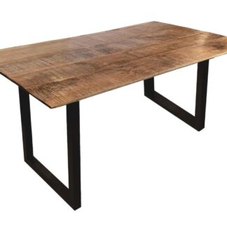 Table à manger table de cuisine table de salle à manger Liverpool 120x80 160x90 et 200x100 cm bois de manguier massif