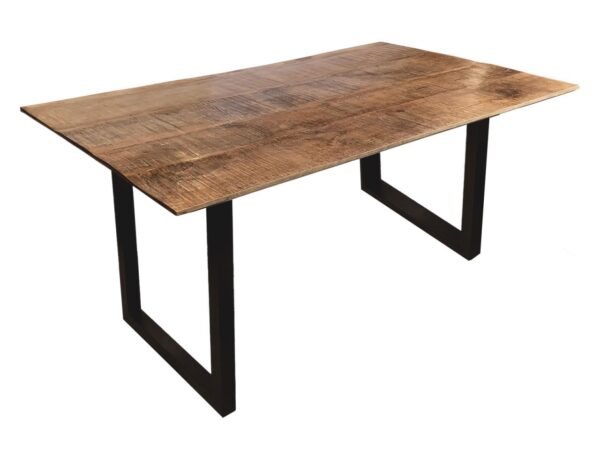 Table à manger table de cuisine table de salle à manger Liverpool 120x80 160x90 et 200x100 cm bois de manguier massif