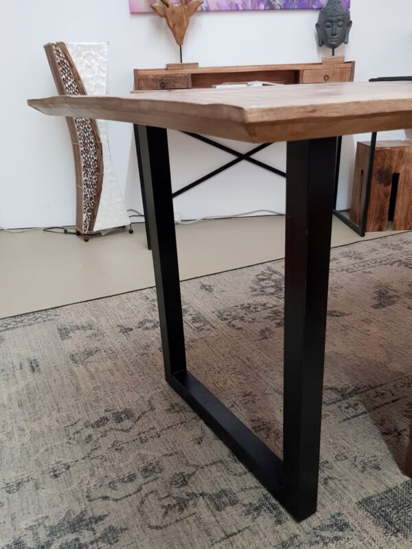 Table à manger table de cuisine table de salle à manger Liverpool 120x80 160x90 et 200x100 cm bois de manguier massif – Image 5