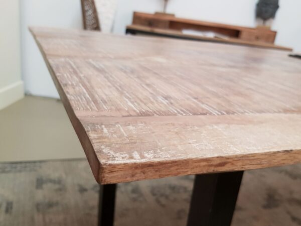 Table à manger table de cuisine table de salle à manger Liverpool 120x80 160x90 et 200x100 cm bois de manguier massif – Image 7