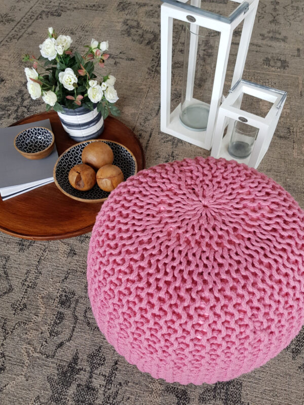 Pouf extérieur ø55cm pouf assise terrasse piscine jardin – Image 5