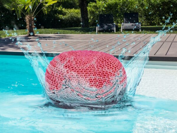 Pouf extérieur ø55cm pouf assise terrasse piscine jardin – Image 3