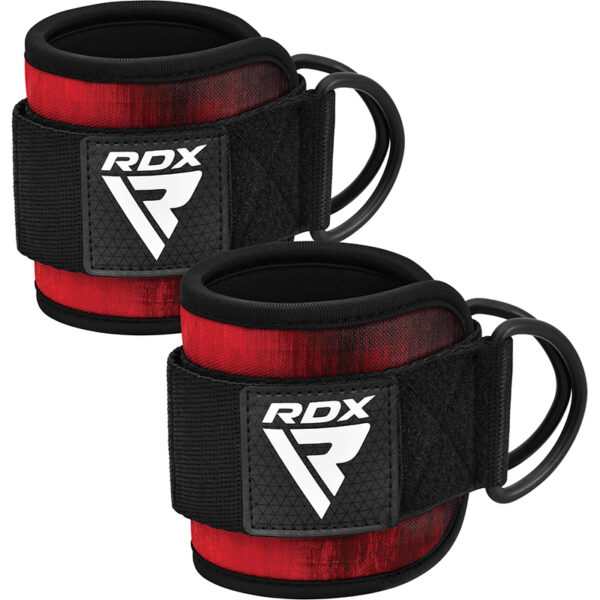 RDX A4 Sangles De Cheville Pour Machine Câbles De Gymnastique Rouge Paire