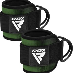 RDX A4 Sangles De Cheville Pour Machine Câbles De Gymnastique Vert Militaire Paire