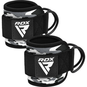 RDX A4 Sangles De Cheville Pour Machine Câbles De Gymnastique Camo Gris Paire