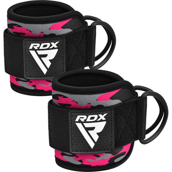 RDX A4 Sangles De Cheville Pour Machine Câbles De Gymnastique Rose Paire – Image 2