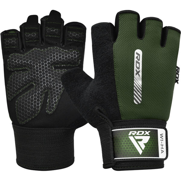 RDX W1 Gants de Gym S Vert Lycra – Image 2