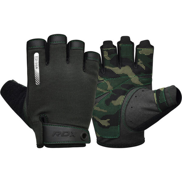 RDX T2 Gants De Musculation L Army Green – Image 2
