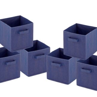 Boîtes de rangement pliables 26x26x26 cm lot de 6 boîtes de rangement carrées