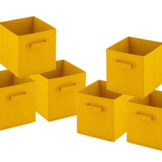 Boîtes de rangement pliables 26x26x26 cm lot de 6 boîtes de rangement carrées