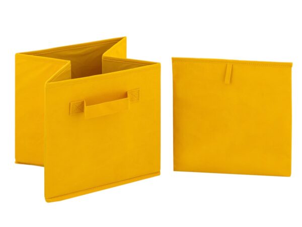 Boîtes de rangement pliables 26x26x26 cm lot de 6 boîtes de rangement carrées – Image 4