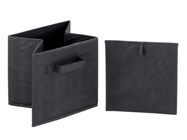 Boîtes de rangement pliables 26x26x26 cm lot de 6 boîtes de rangement carrées – Image 7